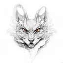 Fire sprite tattoo design idea