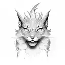 Fire sprite tattoo design idea