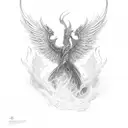 Fire sprite tattoo design idea