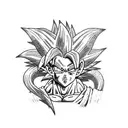 Dragonball z trunks goten shenron tattoo design idea