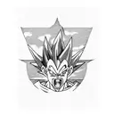 Dragonball z trunks goten shenron tattoo design idea