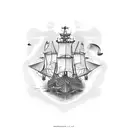 ship. with number 2 tattoo design idea