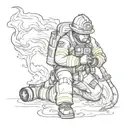 fallen firefighter  tattoo design idea