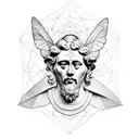 Butterly effect with concepts of stoicism and marcus aurelius  tattoo design idea