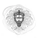 Butterly effect with concepts of stoicism and marcus aurelius sleeve tattoo design idea