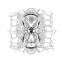 Butterly effect with concepts of stoicism and marcus aurelius sleeve tattoo design idea