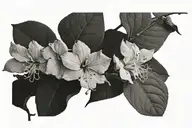 bougainvillea flowers tattoo design idea