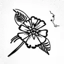 forgetmenot tattoo design idea
