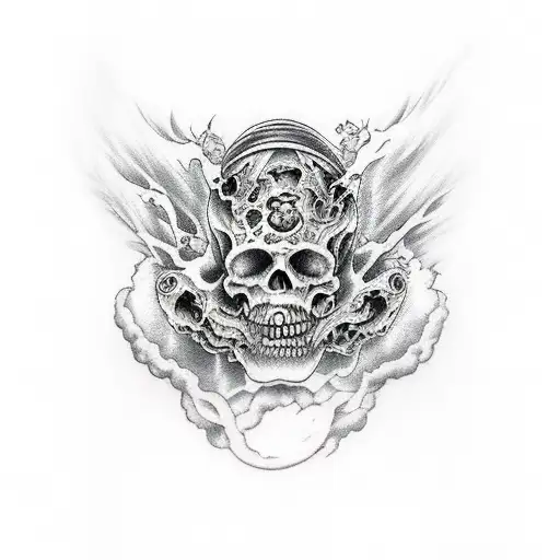 heaven vs hell seven deadly sins tattoo design idea