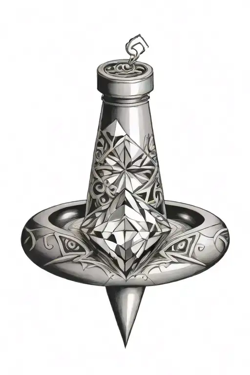 no pressure no diamons tattoo design idea