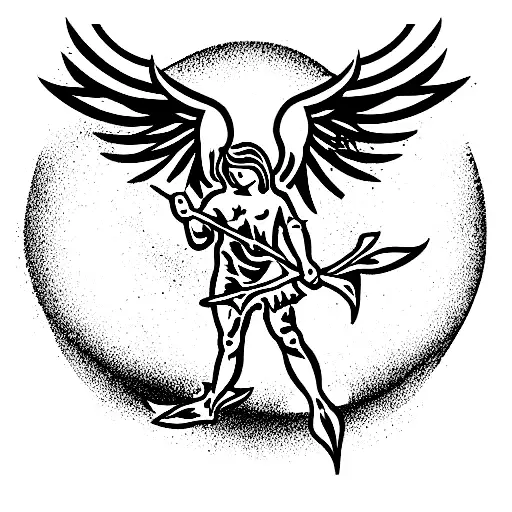 st Michael  tattoo design idea