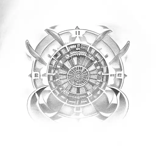 wheel of Fortune tattoo design idea