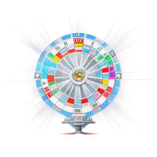 wheel of Fortune tattoo design idea