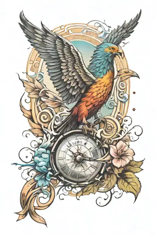 Freedom and new beginnings tattoo design idea