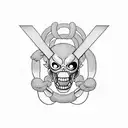 ace in one piece tattoo design idea