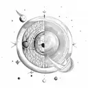 Solar system,  tattoo design idea