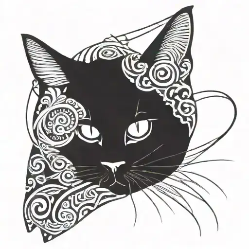 british shorthair cat tattoo design idea