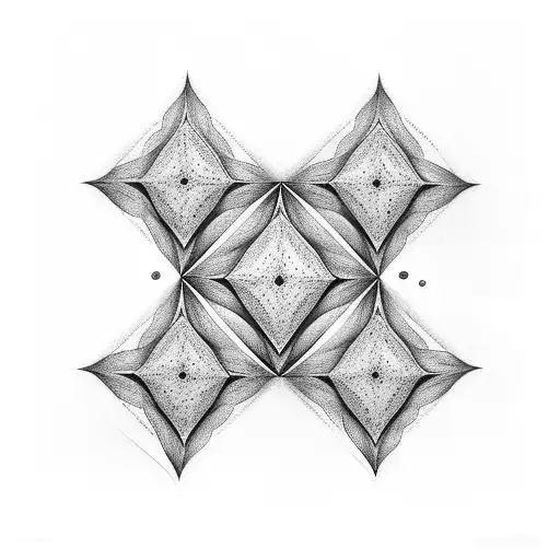 metatrons cube tattoo design idea