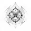 metatrons cube tattoo design idea