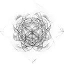 metatrons cube tattoo design idea