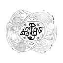 be still in Hebrew  tattoo design idea