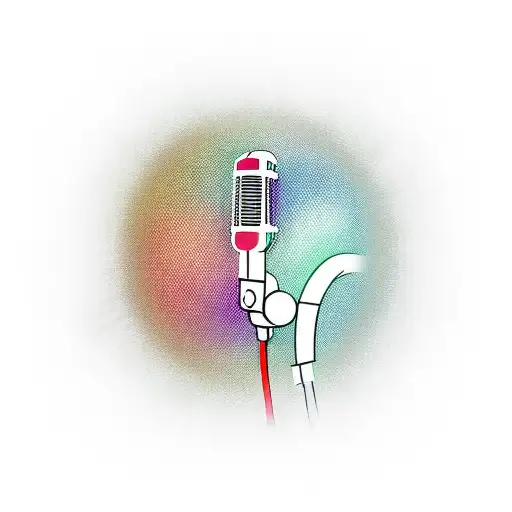 microphone tattoo design idea