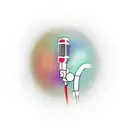 microphone tattoo design idea