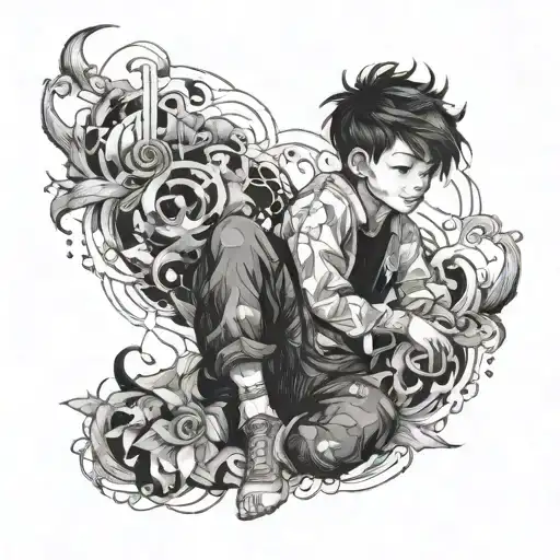A self-made boy who changed the world tattoo design idea
