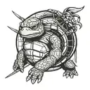 ninja turtle tattoo design idea