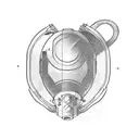 diving suit helmet tattoo design idea