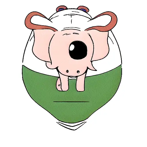 The elephant's head, the third eye on the forehead tattoo design idea