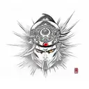 murder of crow with a mangekyou sharingan from naruto in one of their eyes tattoo design idea