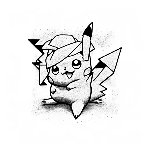 Pikachu tattoo design idea