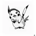 Pikachu tattoo design idea