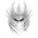 dark souls 3 nameless king tattoo design idea