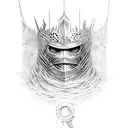 dark souls 3 nameless king tattoo design idea