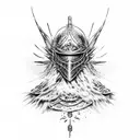 dark souls 3 nameless king tattoo design idea