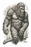 sasquatch tattoo design idea