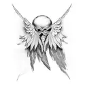 Wing tattoo design idea