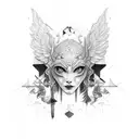 Wing tattoo design idea