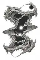 Black Hole tattoo design idea