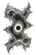 Black Hole tattoo design idea