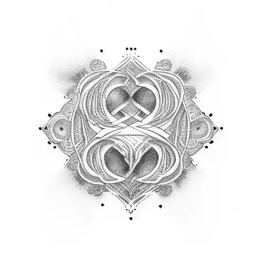 infinite love  tattoo design idea