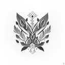 uday name with feather tattoo design idea