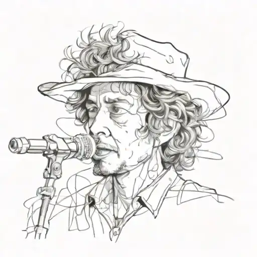 Bob Dylan tattoo design idea