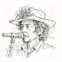 Bob Dylan tattoo design idea