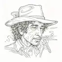 Bob Dylan tattoo design idea