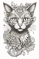 cat salem tattoo design idea