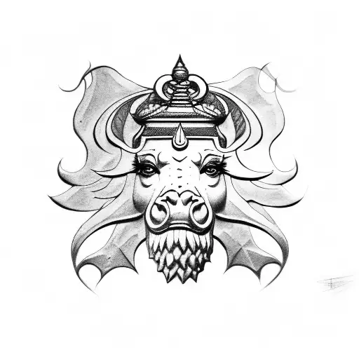 Lamassu tattoo design idea