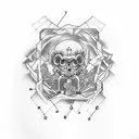 Design a tattoo inspired by scientific illustrations with a traditional Japanese twist tattoo design idea